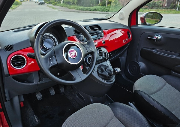 Fiat 500 cena 19900 przebieg: 127000, rok produkcji 2011 z Jaraczewo małe 277